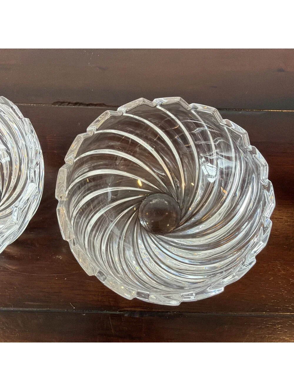 Vintage Swirled Small Bowls 5 inch Serving Bowls (2)